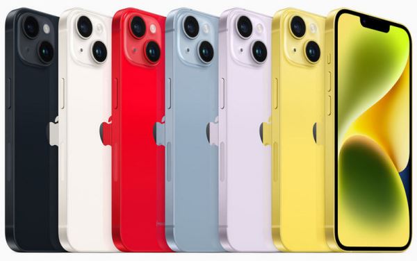 Apple представила iPhone 14 и 14 Plus в новом жёлтом цвете 